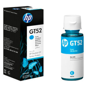 Bouteille d'encre cyan HP GT52
